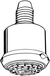 HANSGROHE Kopfbrause CLUBMASTER 3jet DN 15 chrom – 3 Strahlarten, verstellbarer Kopf