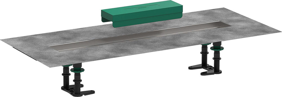 HANSGROHE Installationsset uBox universal für Duschrinnen Fertigsets 600 mm – vormontiertes Dichtvlies & Stellfüße