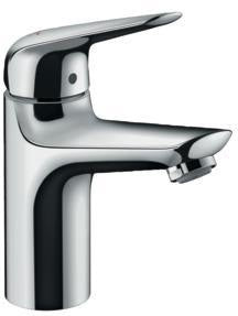 HANSGROHE Novus 100 LowFlow Waschtisch-Einhandhebelmischer DN 15 mit Push-Open Ablaufgarnitur chrom