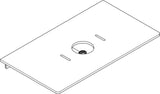 HANSGROHE Xelu Q Konsole 980 mm mit mittigem Ausschnitt – Weiß Hochglanz