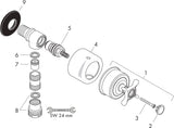 AXOR Montreux FIXFIT STOP Schlauchanschluss DN 15 mit Absperrventil und Kreuzgriff, chrom