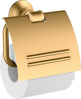 AXOR MONTREUX Papierrollenhalter Wandmontage Chrom – Metall, mit Deckel, verdeckte Befestigung