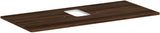 HANSGROHE Xelu Q Konsole 1180 mm, hochglanz weiß, mit mittigem Ausschnitt & Hahnloch