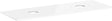 HANSGROHE Xelu Q Konsole 1560 mm weiß hochglanz mit 2 Ausschnitten ohne Hahnloch