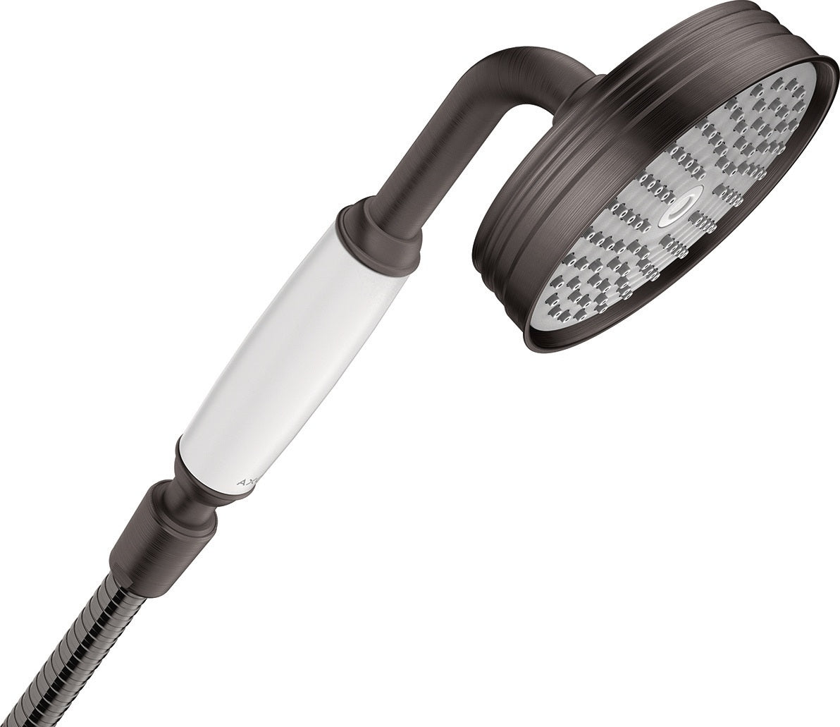 AXOR MONTREUX Handbrause 1jet DN 15 Chrom – 100 mm RainAir Strahl, QuickClean Antikalk