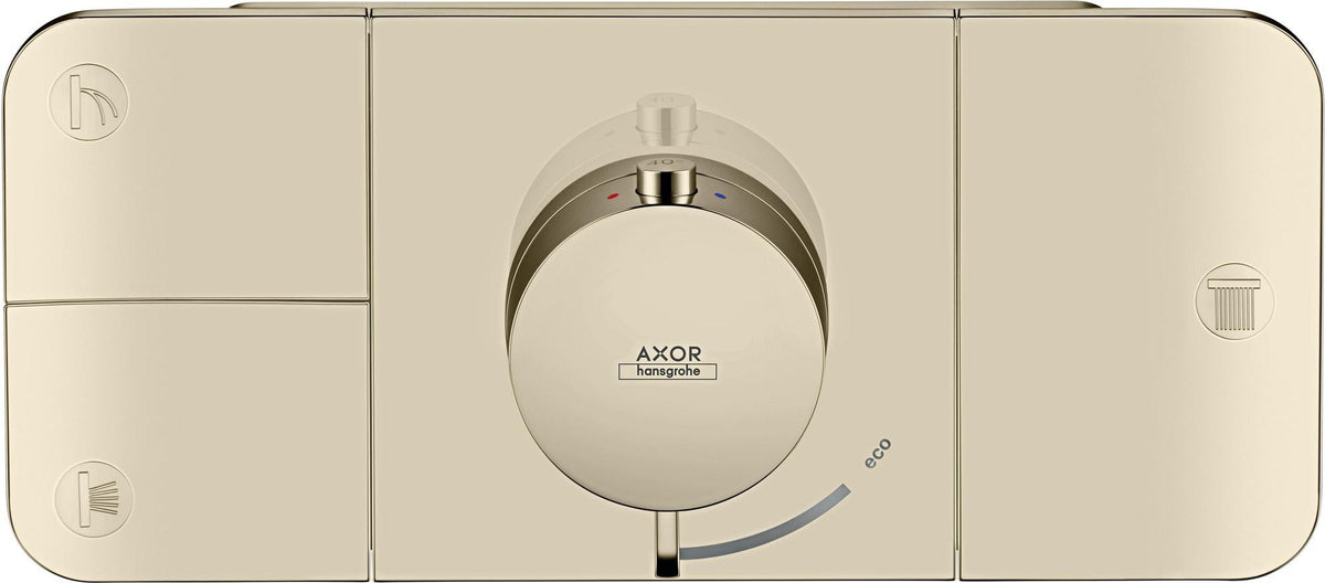 AXOR One Thermostatmodul für 3 Verbraucher – Chrom, Select-Tasten, Eco-Funktion