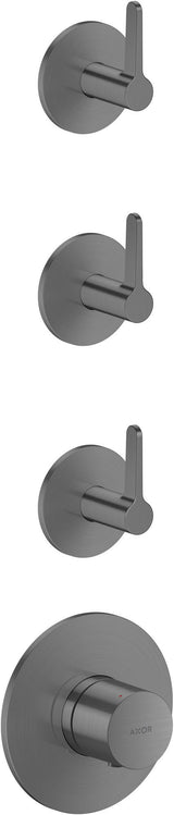 AXOR One Thermostatmodul Unterputz für 3 Verbraucher mit Hebelgriff Chrom – Hansgrohe