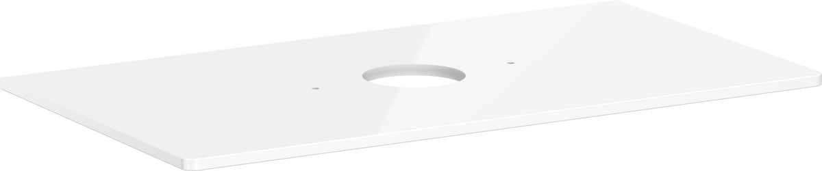 HANSGROHE Xelu Q Konsole 980 mm mit mittigem Ausschnitt – Weiß Hochglanz
