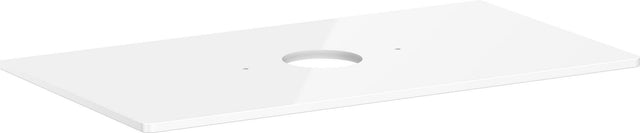 HANSGROHE Xelu Q Konsole 980 mm mit mittigem Ausschnitt – Weiß Hochglanz