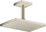 AXOR Decken-Anschlussstück 100 mm DN 15 eckig in Edelstahl-Optik von Hansgrohe