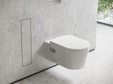 HANSGROHE XtraStoris Rock Toilettenbürstenhalter mit Ablage und befliesbarer Tür mattschwarz