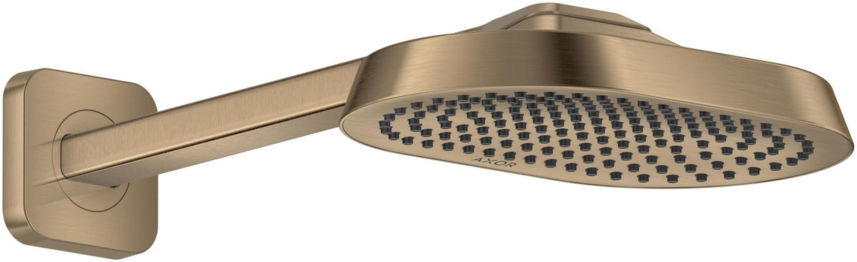 AXOR ShowerSphere 1jet EcoSmart Kopfbrause 250 x 160 mm mit Brausearm – Rain FlexPower