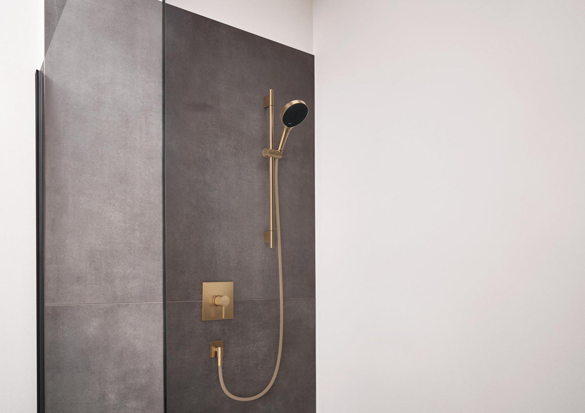 HANSGROHE Finoris Fertigmontageset für Unterputz-Brausemischer – Chrom, quadratisch, thermostatisch