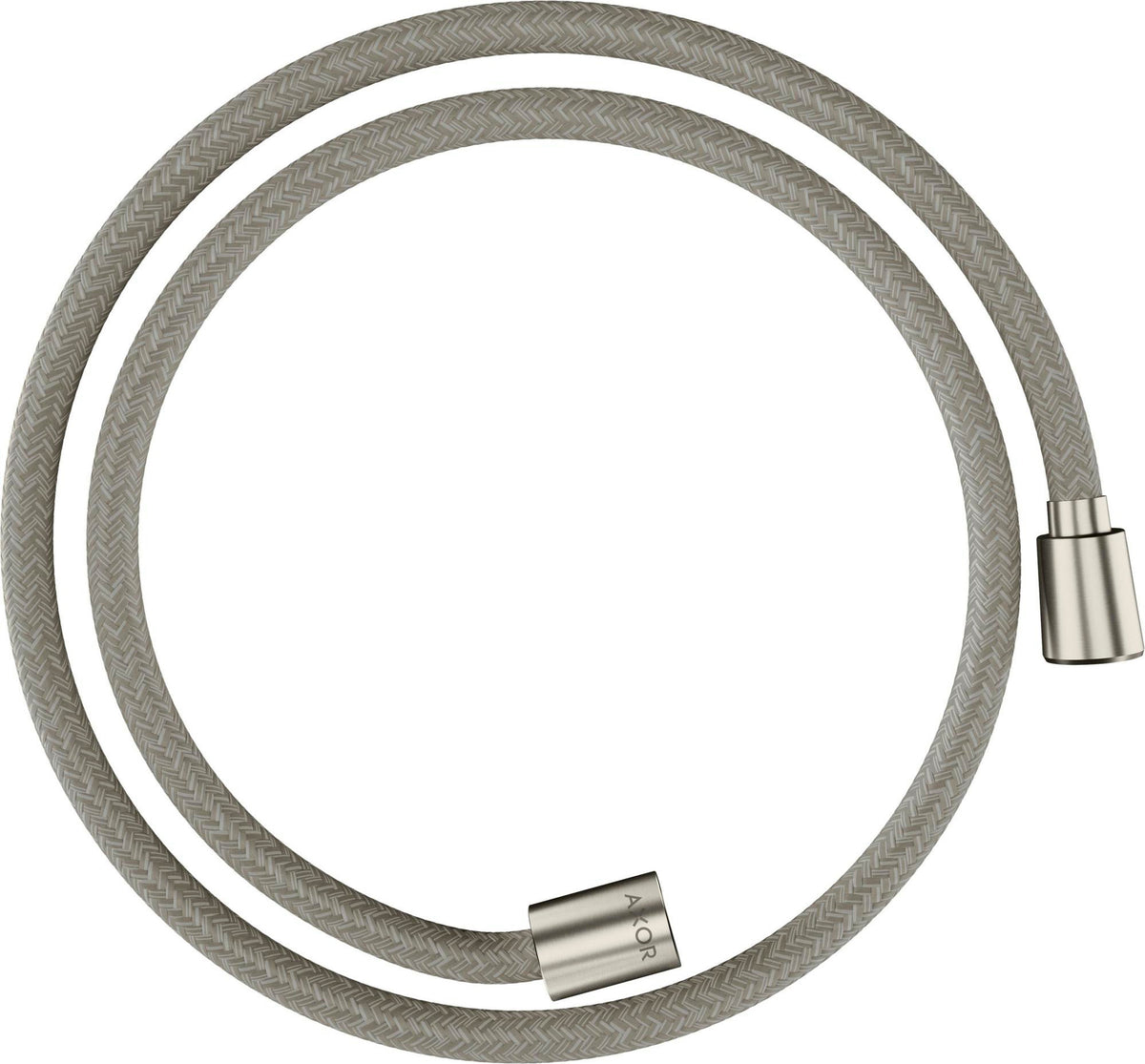 AXOR ShowerSolutions Textilbrauseschlauch 125 cm Chrom – recyceltes PET, drehwirbel- und knickgeschützt
