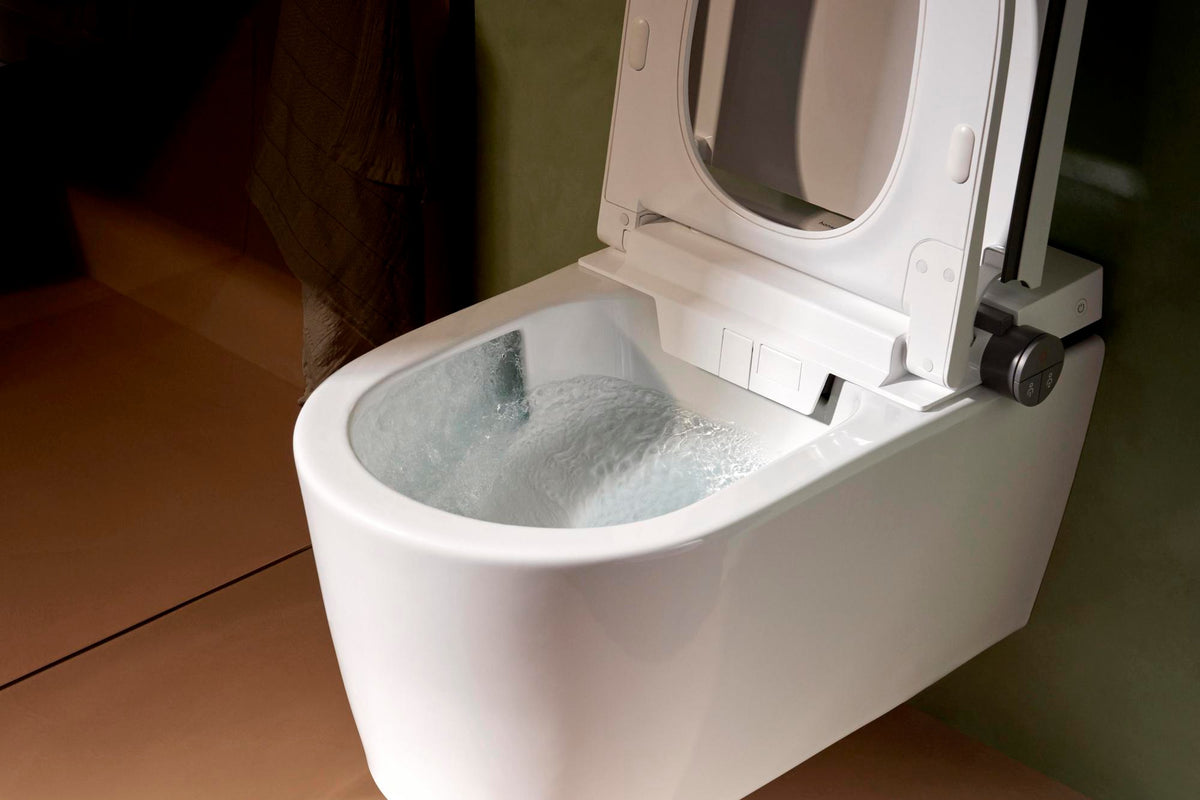 HANSGROHE Dusch-WC LavaPura Element S AquaHelix Flush mit HygieneEffect – Komplettset Wand-WC