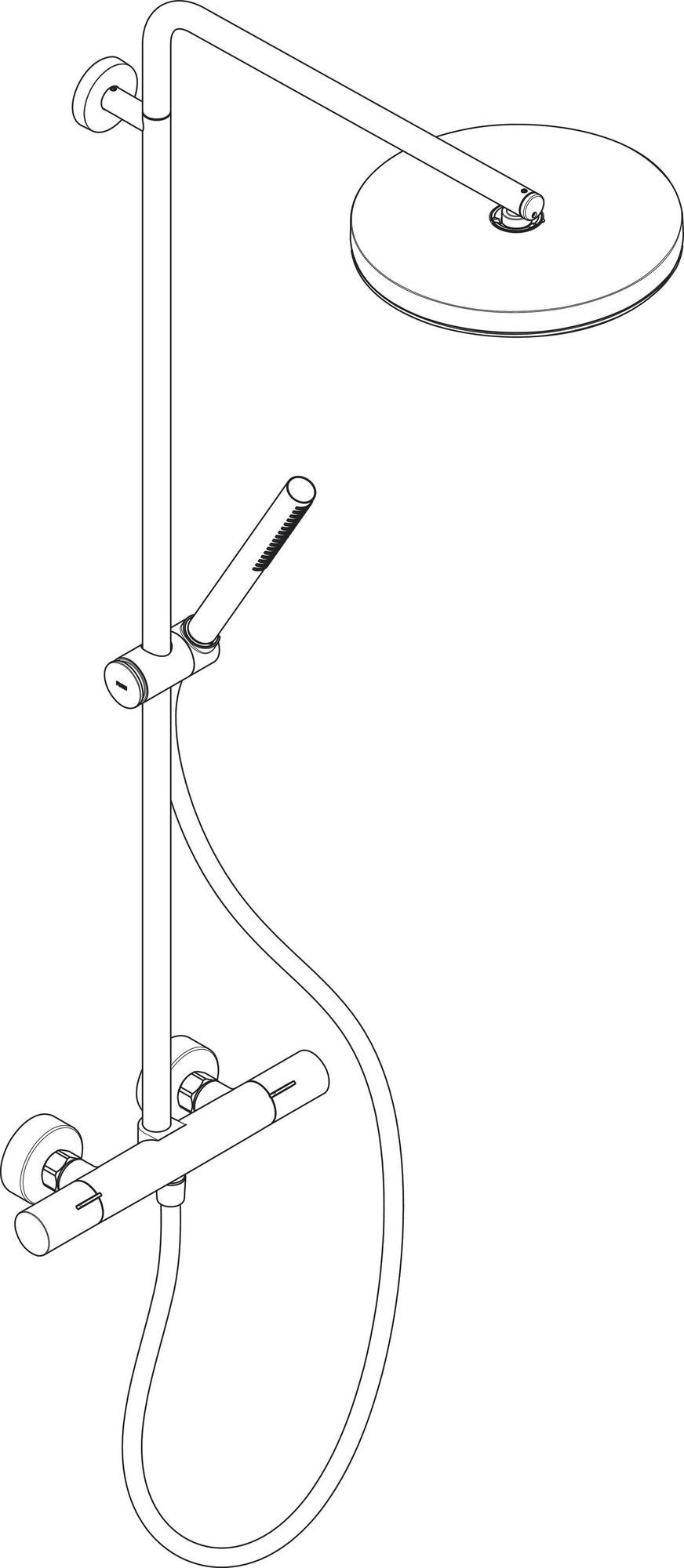 HANSGROHE Showerpipe Pulsify S Puro 1 Jet mit Thermostat in Chrom