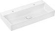 HANSGROHE Waschtisch Xevolos E 1000x480mm weiß mit SmartClean und 2 Hahnlöchern
