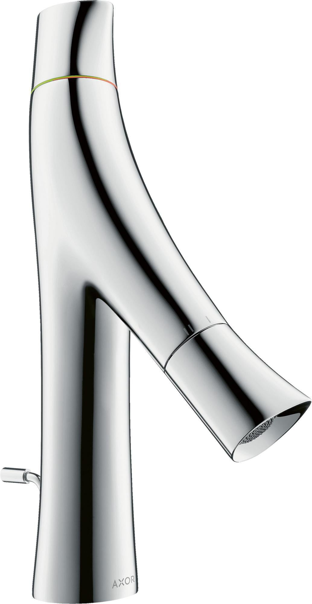 AXOR STARCK ORGANIC 2-Griff Waschtischmischer 80 DN 15 mit Zugstangen-Ablaufgarnitur chrom