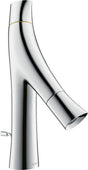 AXOR STARCK ORGANIC 2-Griff Waschtischmischer 80 DN 15 mit Zugstangen-Ablaufgarnitur chrom