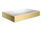 sonstige / brushed brass / Becken mittig, Designrahmen brushed brass