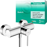 HANSGROHE Zesis S Brausemischer Aufputz Chrom – Einhandmischer mit Temperaturbegrenzung
