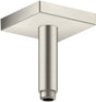 AXOR Decken-Anschlussstück 100 mm DN 15 eckig in Edelstahl-Optik von Hansgrohe