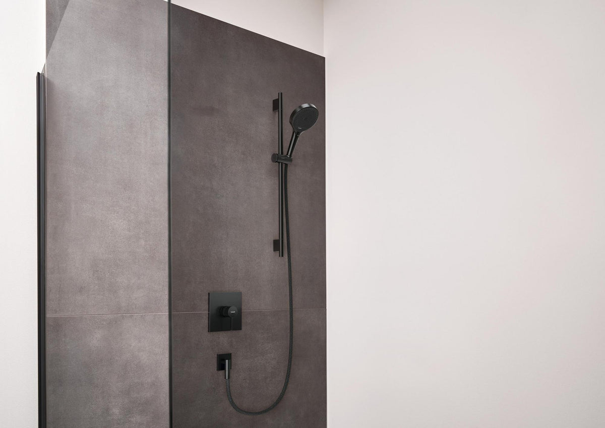 HANSGROHE Rainfinity 130 3jet Brauseset mit Unica S Puro 650mm Push Schieber, chrom