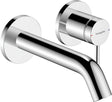 HANSGROHE Tecturis S Einhebel-Waschtischmischer Unterputz für Wandmontage mit 165 mm Ausladung, Chrom