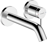 HANSGROHE Tecturis S Einhebel-Waschtischmischer Unterputz für Wandmontage mit 165 mm Ausladung, Chrom
