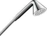 AXOR Handbrause 1jet DN 15 von Hansgrohe – 85 mm Rain Strahl, QuickClean Antikalk, Chrom