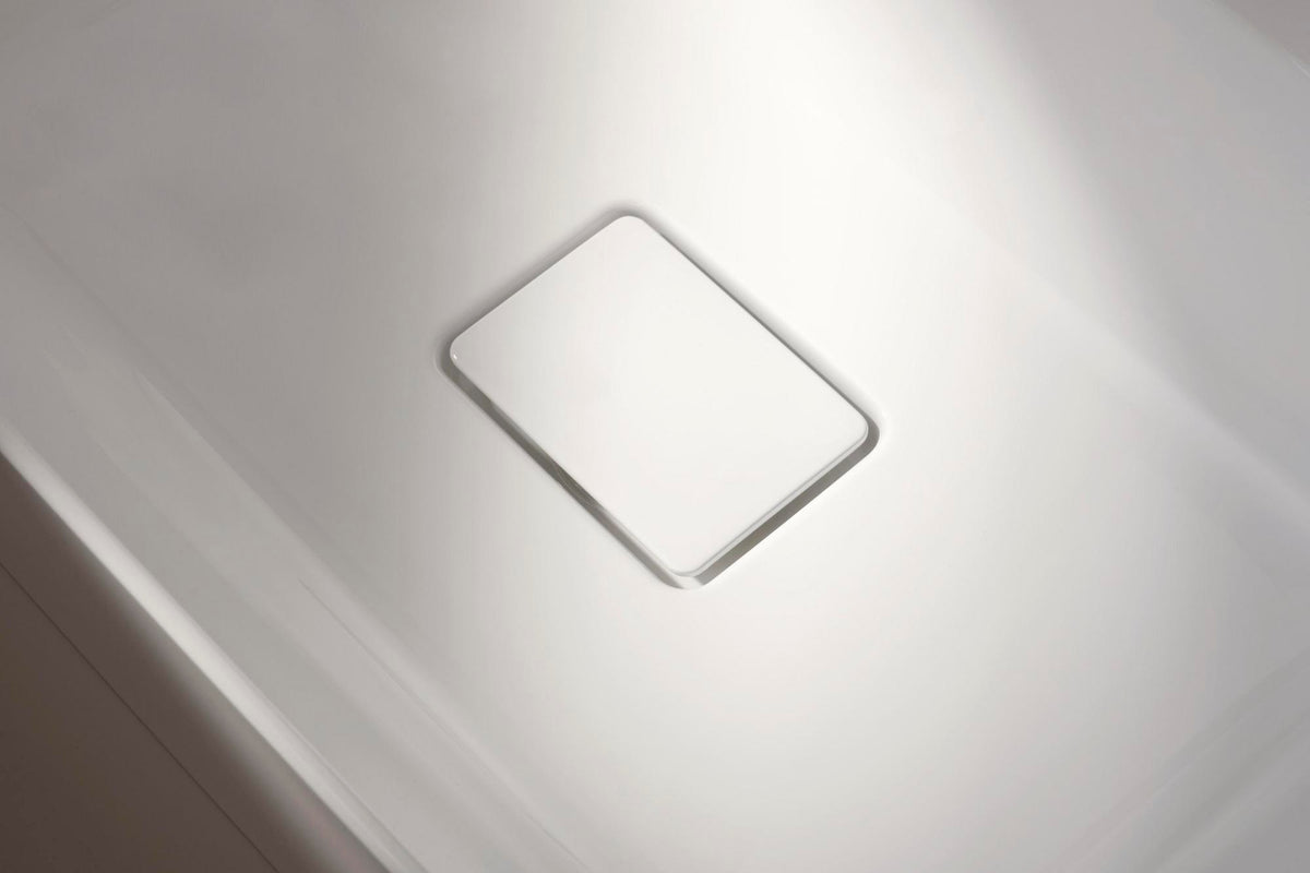 HANSGROHE Waschtisch Xevolos E 600x480mm weiß mit SmartClean, Hahnloch und Ablaufgarnitur