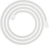 AXOR ShowerSolutions Textilbrauseschlauch 200 cm Chrom – konische und zylindrische Mutter