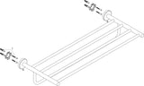 HANSGROHE Logis Universal Handtuchablage mit Badetuchhalter – Chrom, 600 mm, Messing