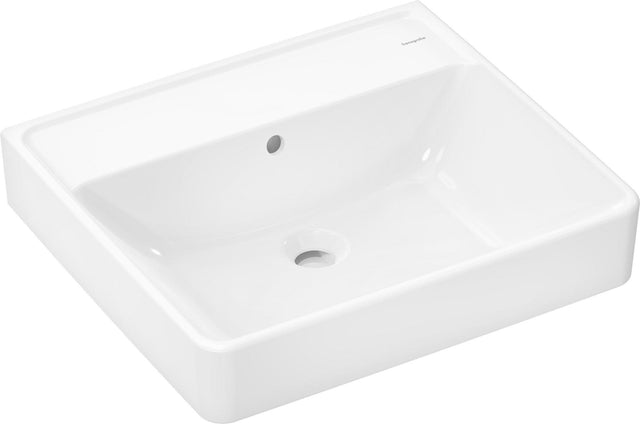 HANSGROHE Waschtisch Xanuia Q 550x480mm weiß SmartClean ohne Hahnloch mit Überlauf
