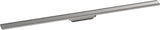 HANSGROHE RainDrain Original Duschrinne Fertigset 1200 mm – rahmenloses Design, Edelstahl gebürstet