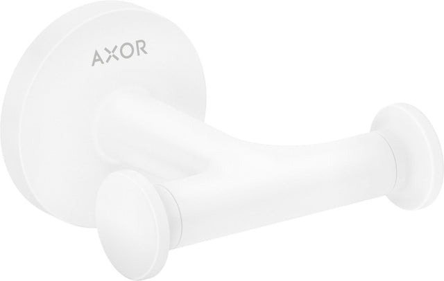 AXOR Universal Circular Handtuchhaken doppelt mattweiß – Wandmontage, verdeckte Befestigung, Metall