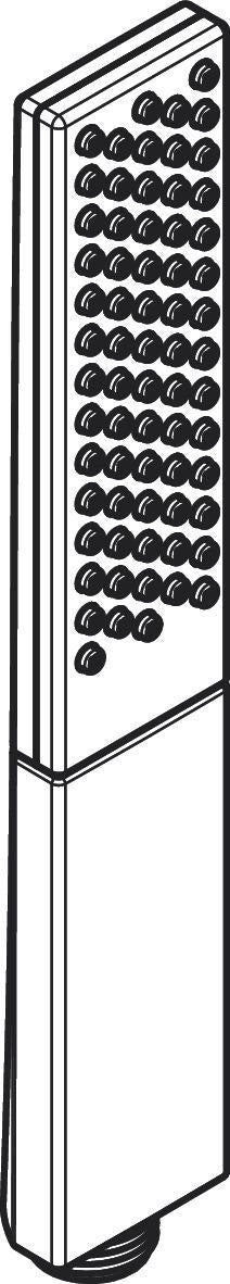 Hansgrohe Rainfinity Handbrause 1jet chrom – PowderRain Strahl, 100 mm, QuickClean