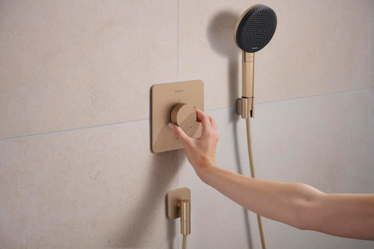 HANSGROHE Porter Fine Brausehalter – Wandhalterung aus Metall für konische Brauseschläuche