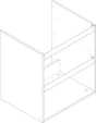 Hansgrohe Xilesa Korpus 580x470 mm mit 2 Auszügen – Badmöbel-Ersatzteil