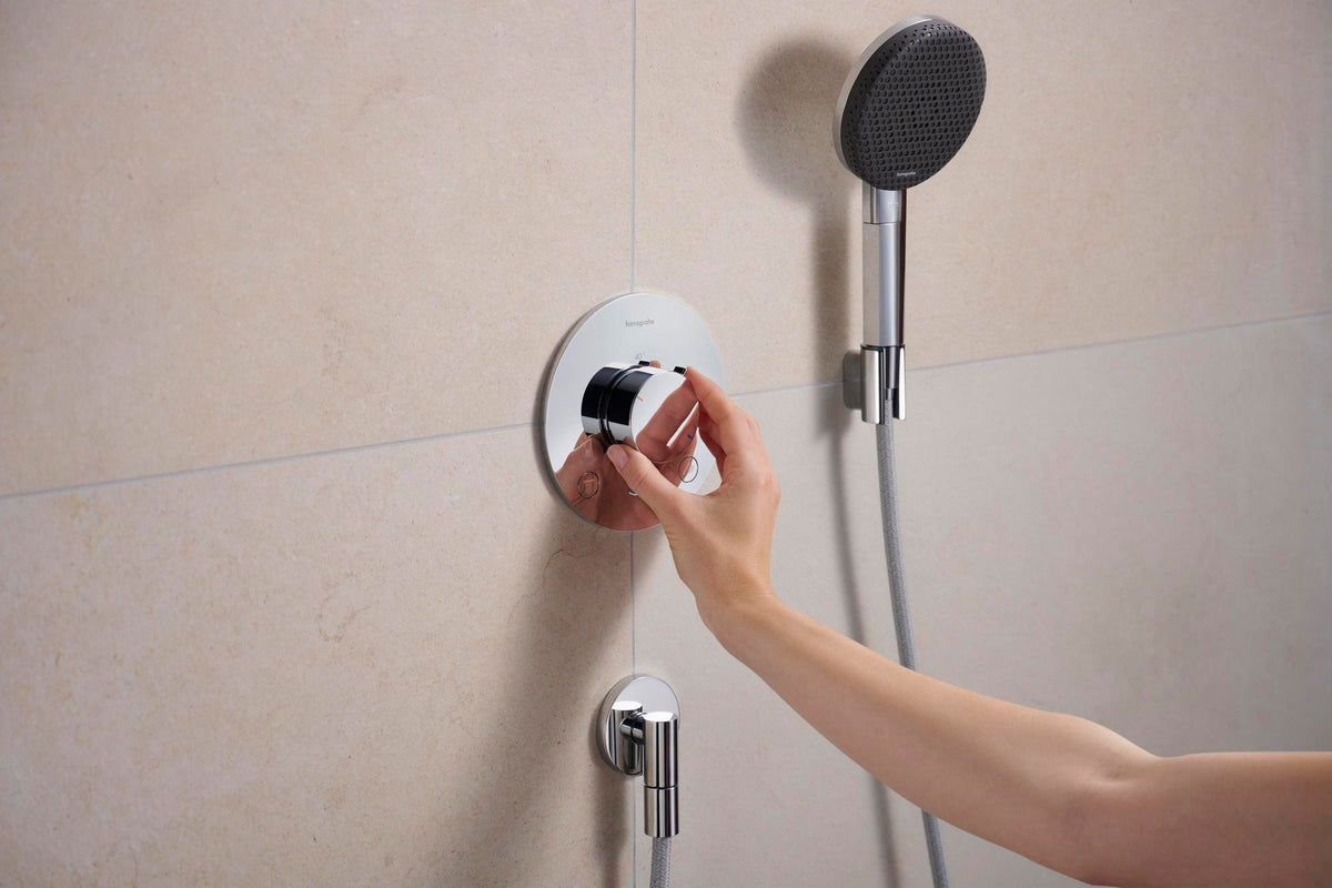 HANSGROHE Porter Fine Brausehalter – Wandhalterung aus Metall für konische Brauseschläuche