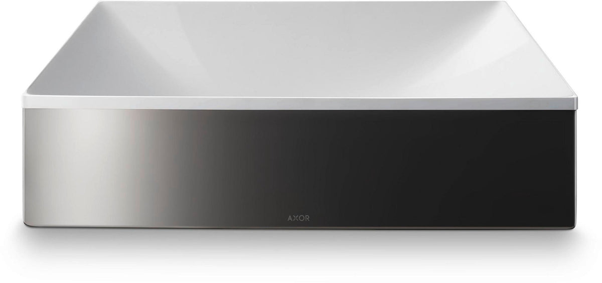 AXOR Suite Aufsatzwaschtisch 400x400mm SolidSurface chrom ohne Hahnloch