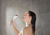 HANSGROHE Handbrause Croma Select E Vario 110 mm weiß/chrom – 3 Strahlarten mit Select-Taste