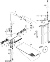 HANSGROHE Aquno Select M81 Spültischmischer 250 mit Ausziehauslauf 2jet sBox Chrom
