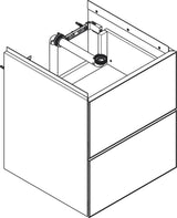 HANSGROHE Xevolos E Waschtischunterschrank 480 mm eiche dunkel mattweiß grifflos PushOpen