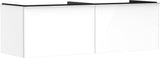 HANSGROHE Xelu Q Waschtischunterschrank 1560 mm Weiß Hochglanz mit 2 Schubkästen