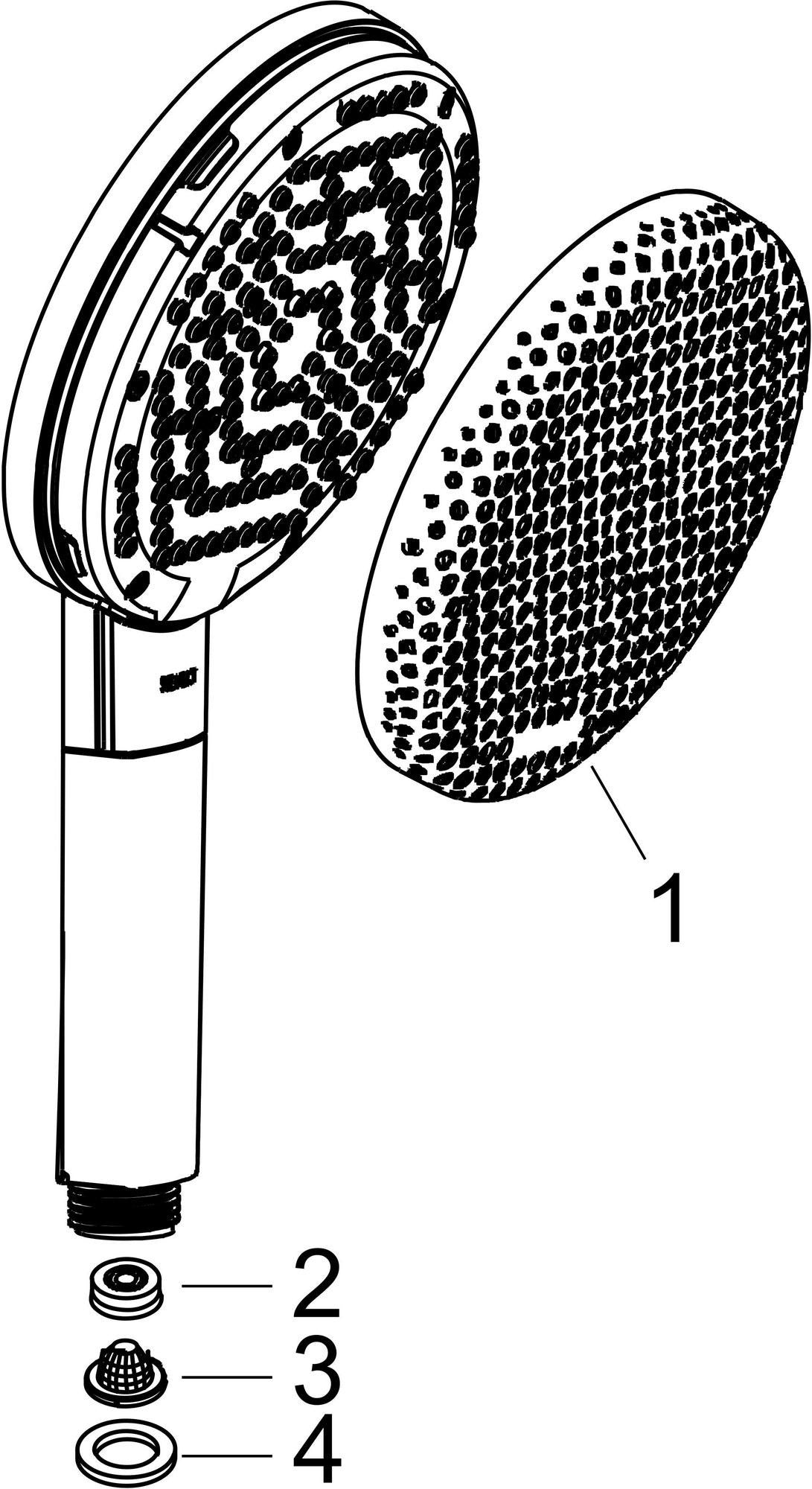 HANSGROHE Raindance Alive Select S 125 Handbrause 3 Strahlarten EcoSmart