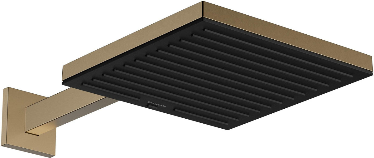 HANSGROHE Pulsify E 260 Kopfbrause 1 Strahlart PowderRain chrom – 260 x 260 mm, Fast Drain, für Wand- und Deckenmontage