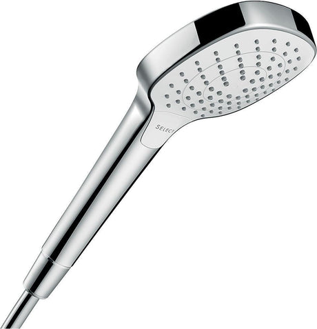 HANSGROHE Handbrause Croma Select E Vario 110 mm weiß/chrom – 3 Strahlarten mit Select-Taste