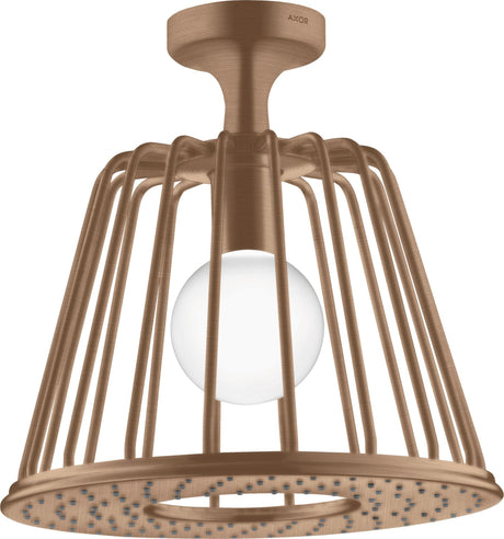 AXOR LampShower Nendo Kopfbrause mit Deckenanschluss und LED-Beleuchtung, Chrom, 275 mm