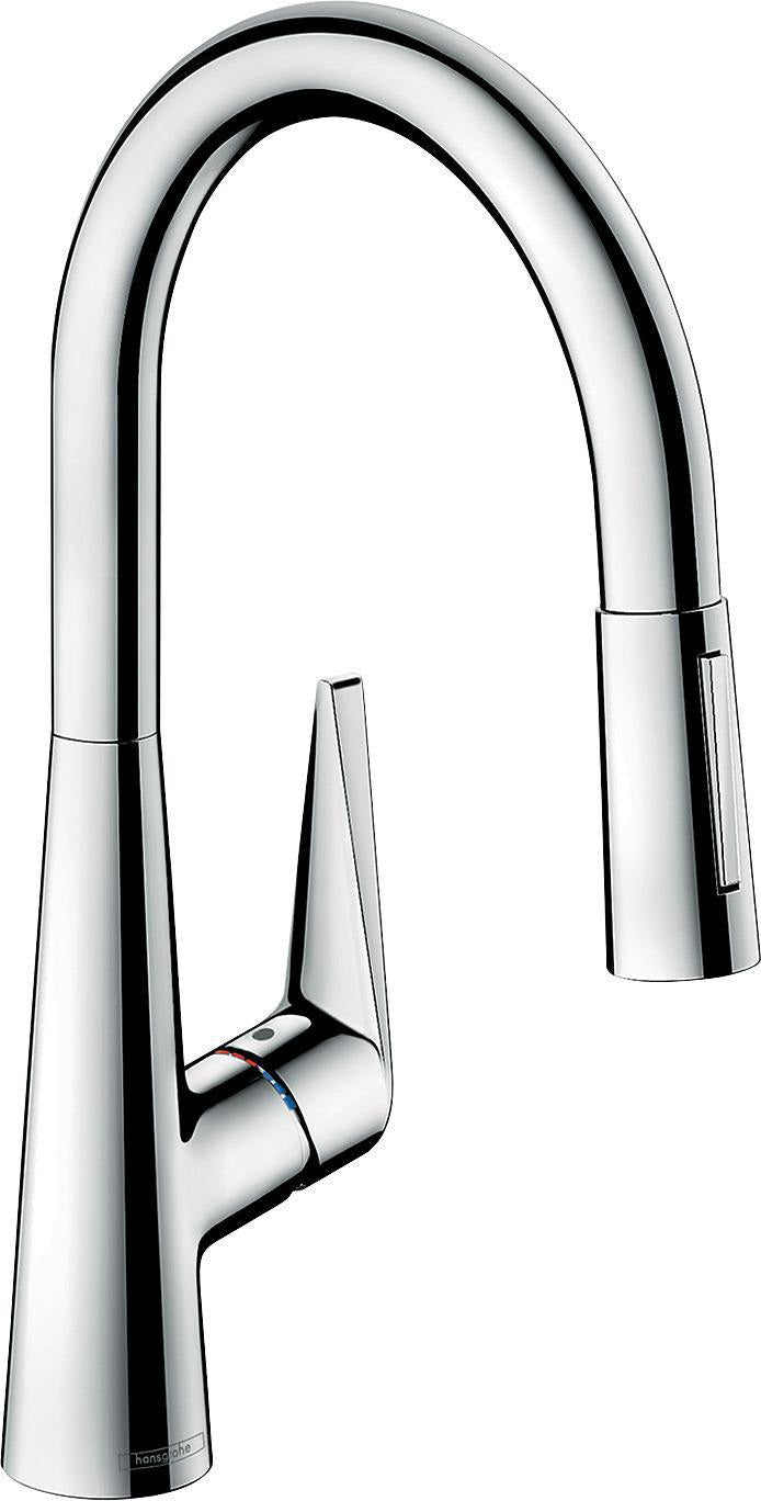 HANSGROHE Talis S 2jet Einhebel-Küchenmischer mit Ausziehbrause, ComfortZone 200, Chrom